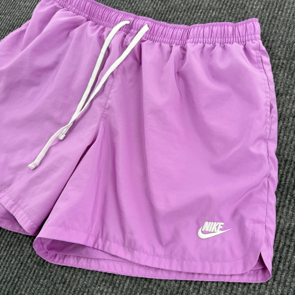 Nike Swim Mens XXL Purple Volley Swim Trunks Shorts Mesh Liner Woven Flow Short
